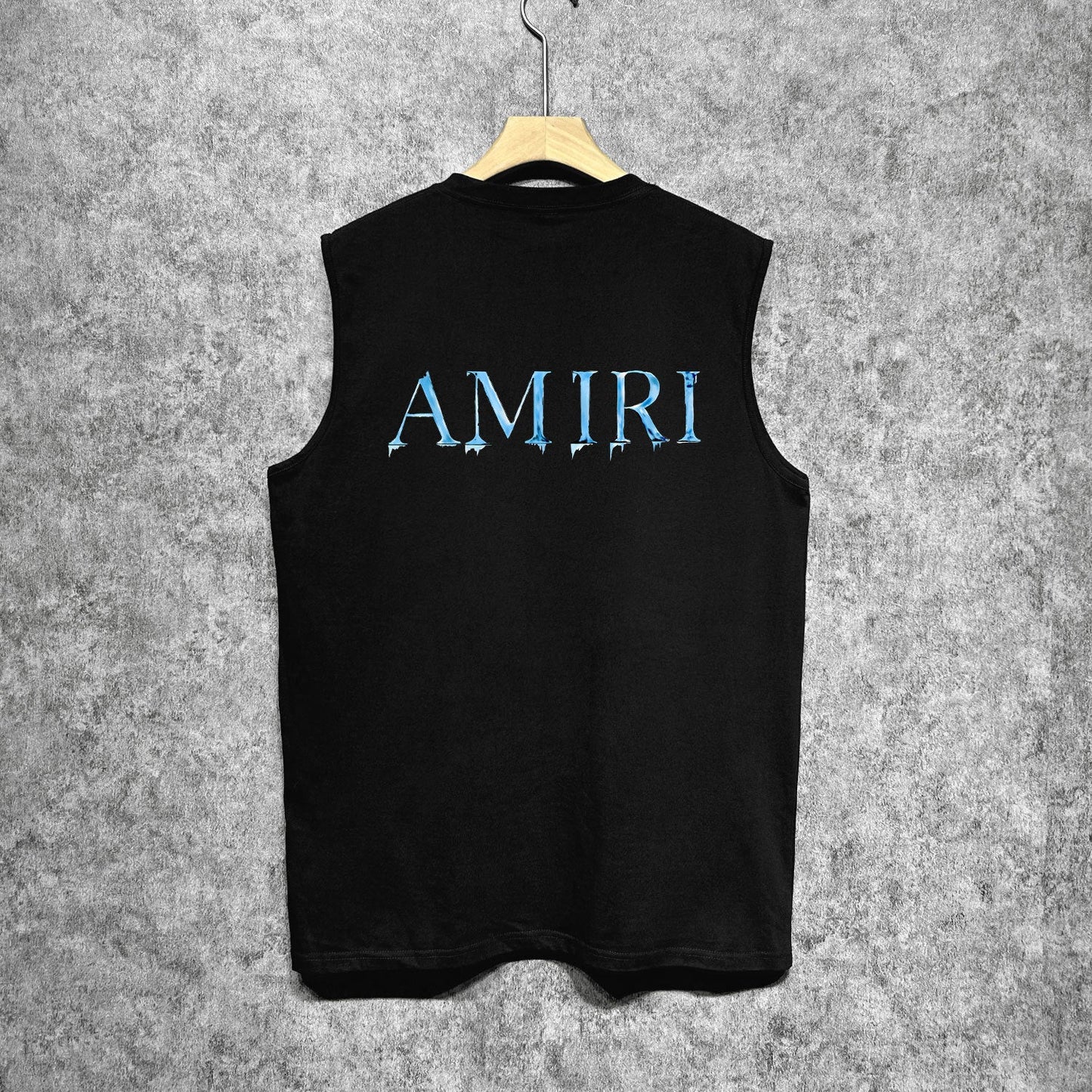 Amiri tank top splash paint simple letterprinting