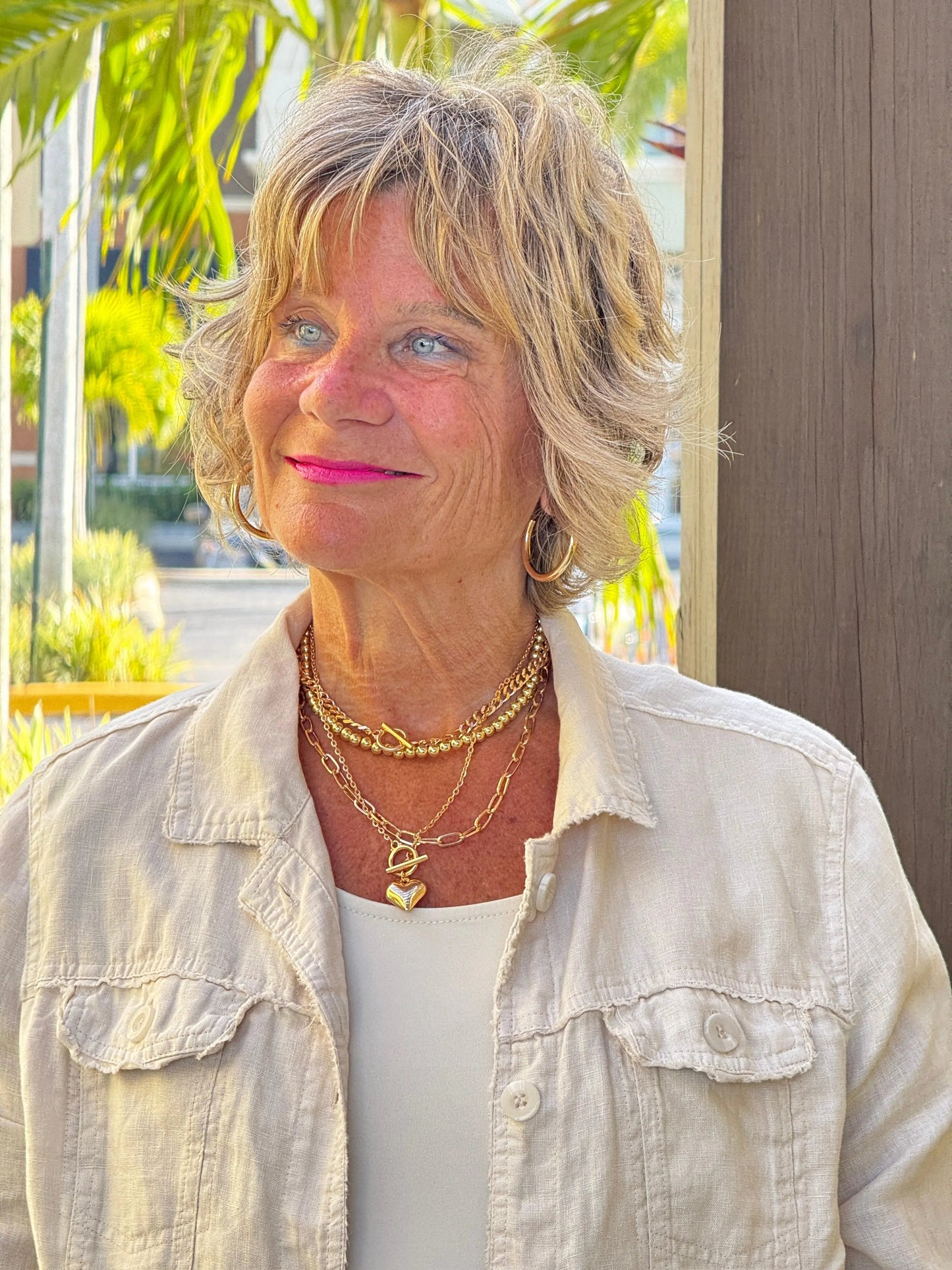 LULU B STONE LINEN JACKET