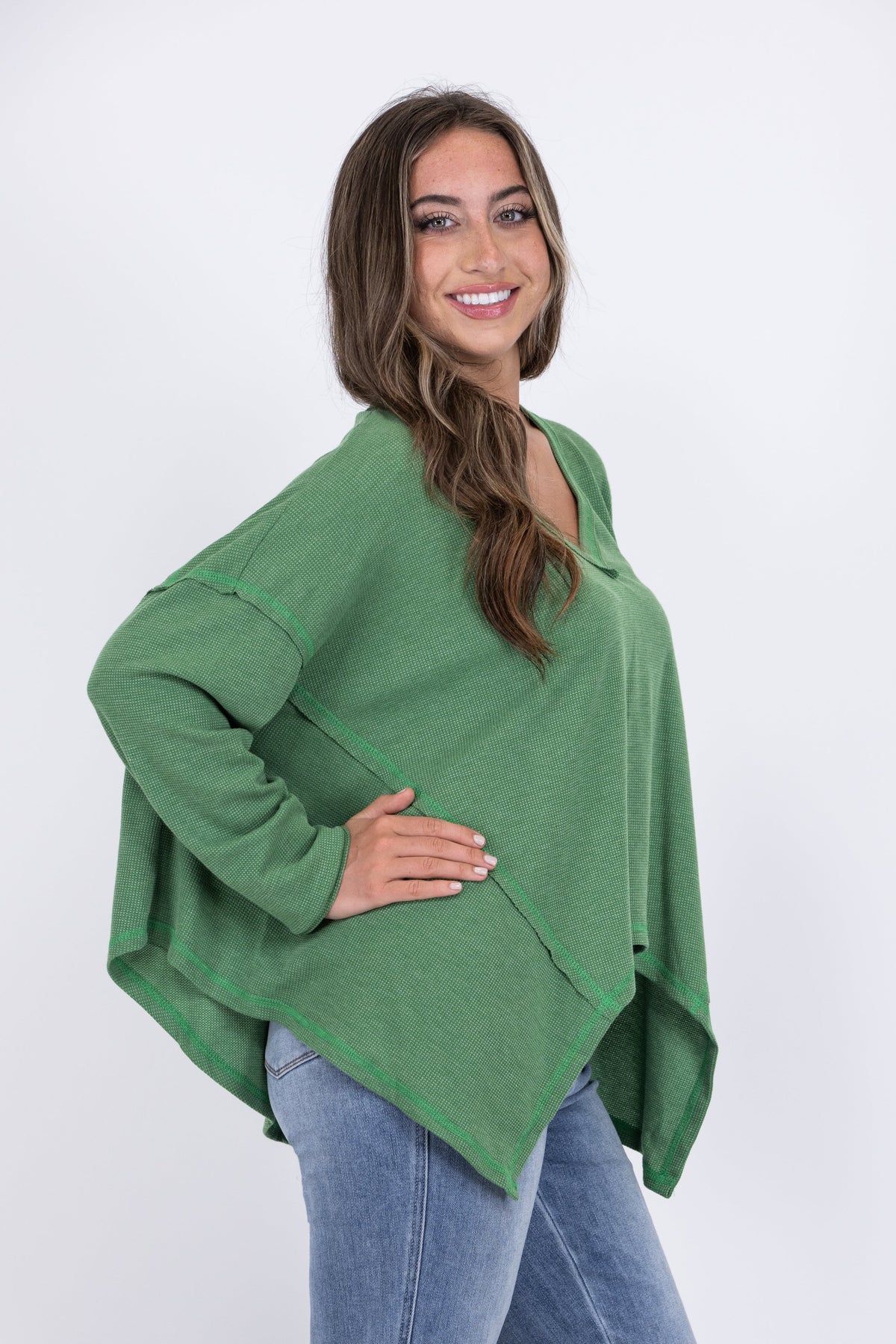 Sit Back and Relax Women's Oversized Knit Long Sleeve Top