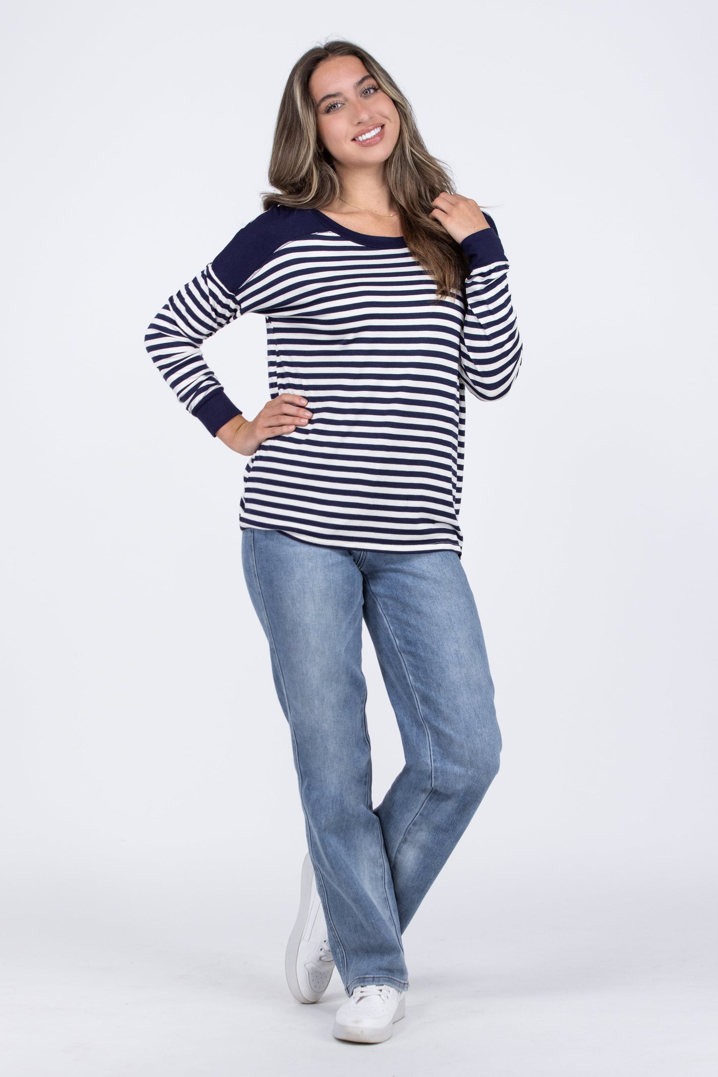 Days Gone By Women's Criss Cross Long Sleeve Top