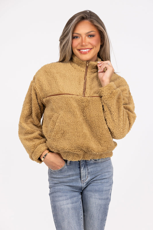 Friendly Fuzziness Women's Cozy 1/4 Zip Jacket