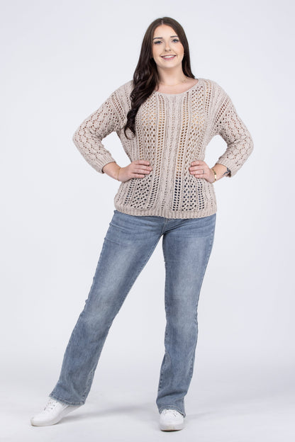 Didn't Know I Knitted You Women's Open Knit Sweater