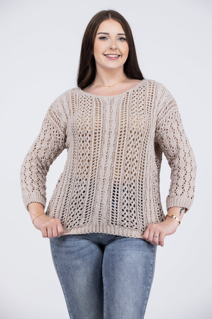 Didn't Know I Knitted You Women's Open Knit Sweater