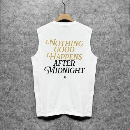 Amiri tank top earth letter printing