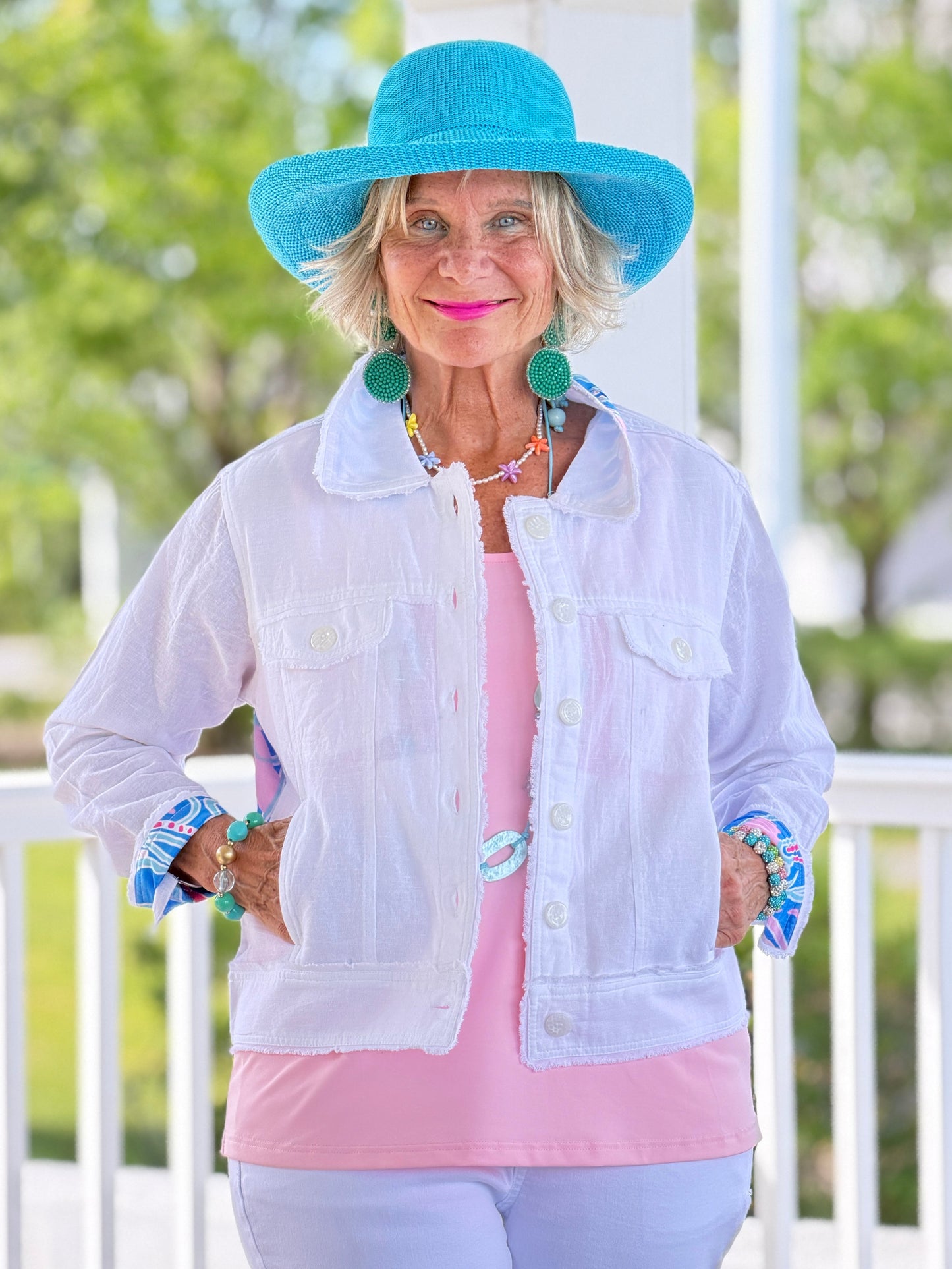 COTTON CANDY COAST LINEN JACKET