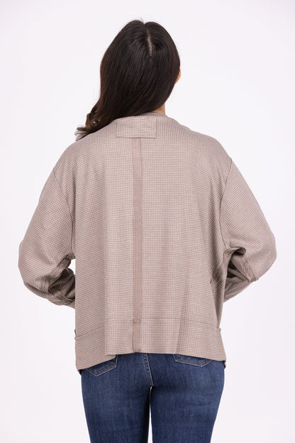 Wardrobe Winner Women's Soft Textured Long Sleeve Top