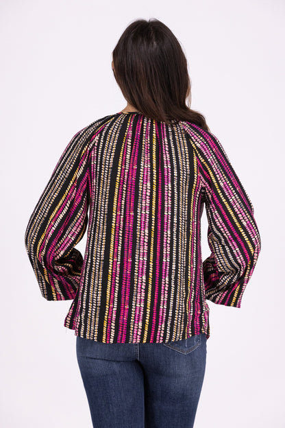 Lights Off Women's Oversized V-Neck Top