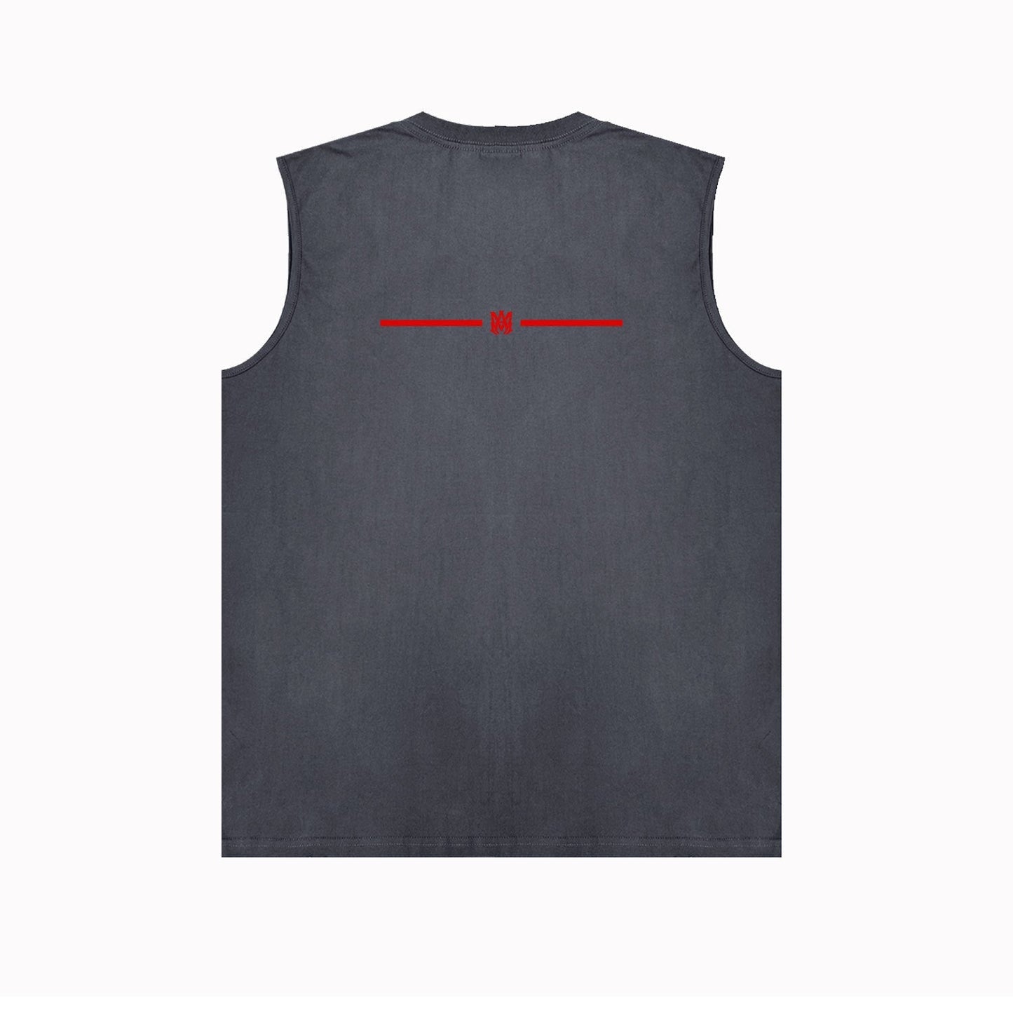 Amiri tank top small spider letter horizontal stripprinting