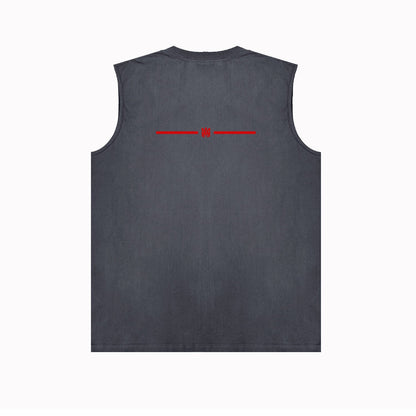 Amiri tank top small spider letter horizontal stripprinting