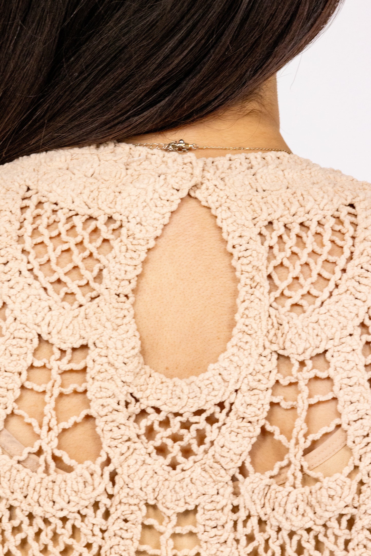 ALB Exclusive Crochet Into The Night Women's Textured Long Sleeve Top