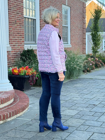 LULU-B AUBRY PINK SHORT PUFFER VEST