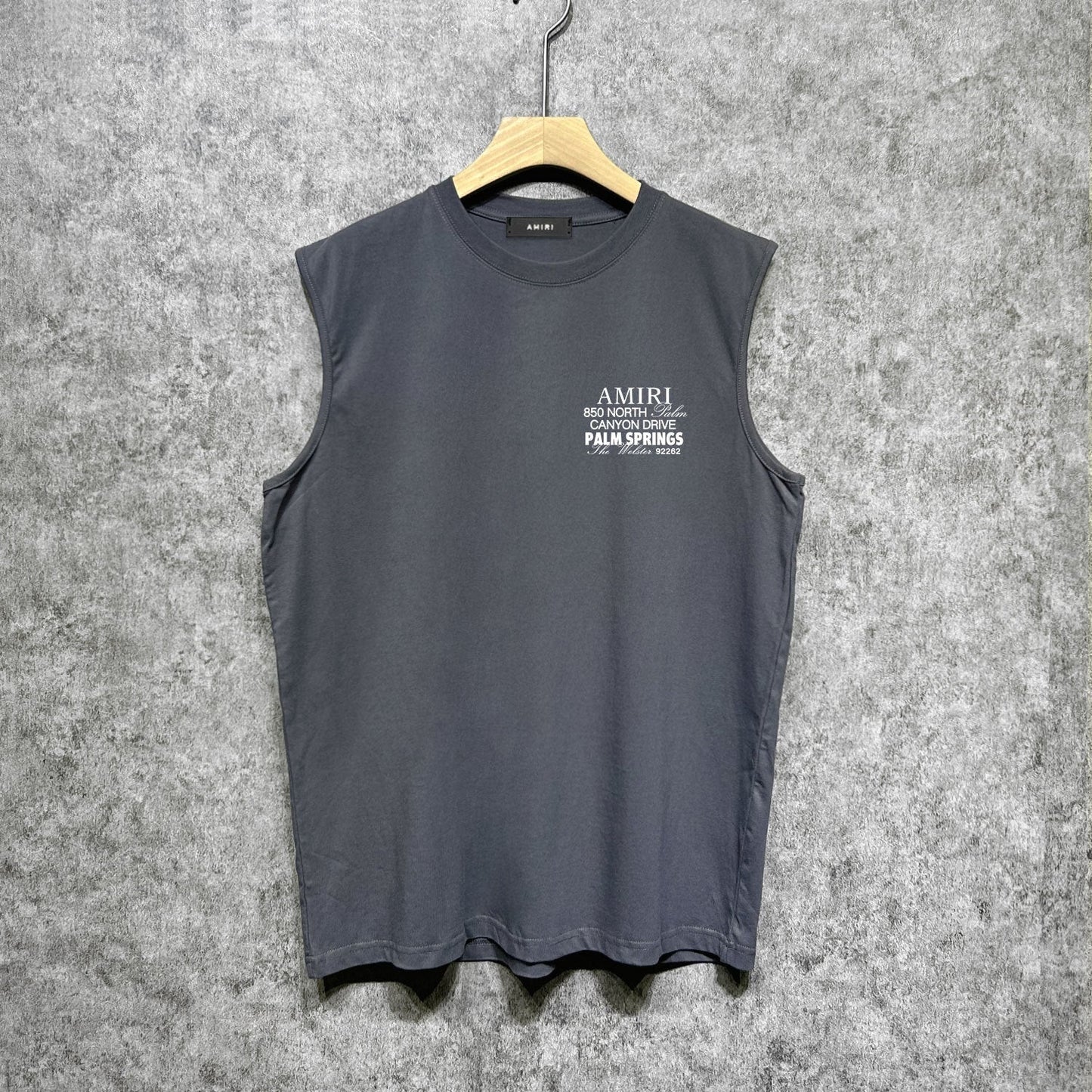 Amiri tank top pink bone print
