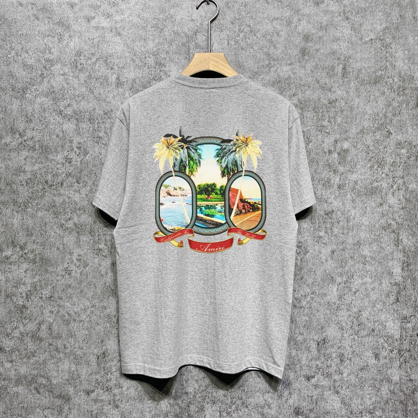 Amiri t shirts printing short sleeve