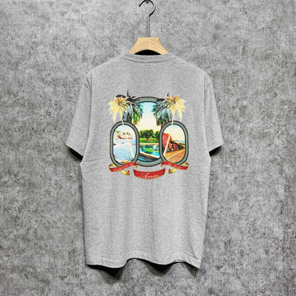 Amiri t shirts printing short sleeve