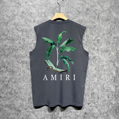 Amiri tank top beach chair printing