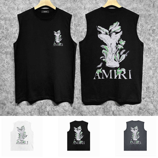 Amiri tank top angel printing