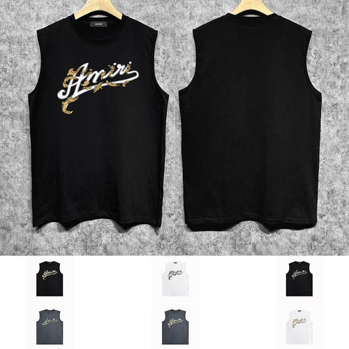 Amiri tank top ye man letterprinting