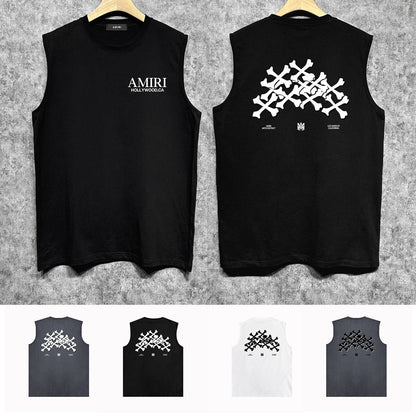 Amiri tank top skeleton letterprinting