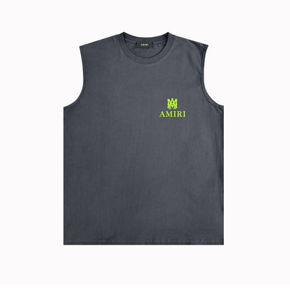 Amiri tank top small spider letter horizontal stripprinting