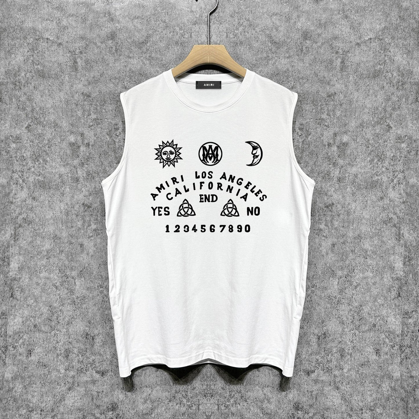 Amiri tank top day and night star print
