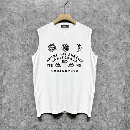 Amiri tank top day and night star print
