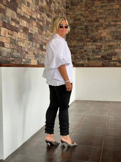 LULU-B SOUTH BEACH BLACK ANKLE PANT
