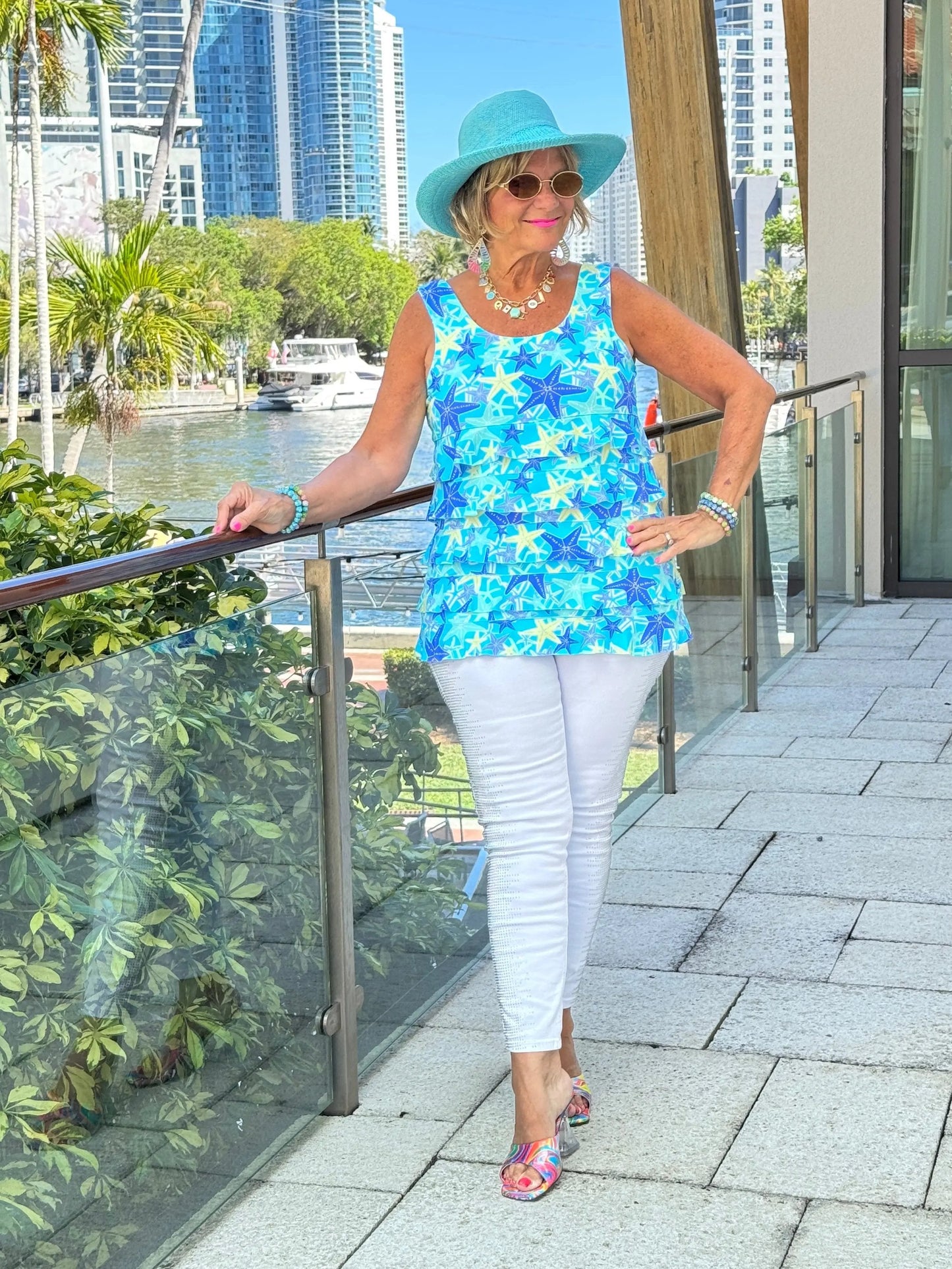 LULU B STARFISH SPLASH CHA CHA TANK
