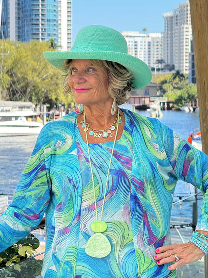 COLOR SPLASH CARDIGAN - BOUNTIFUL