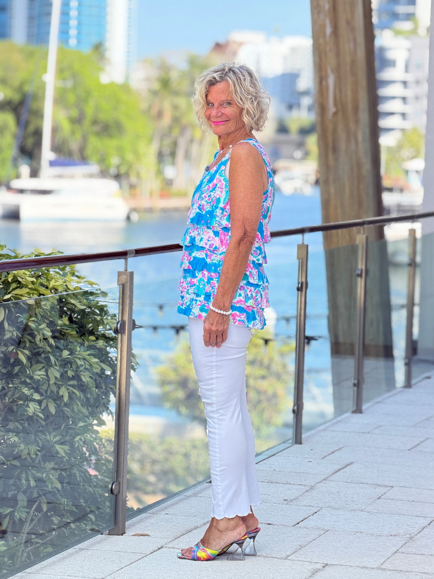 LULU B PALM BEACH SPLASH CHA CHA TANK