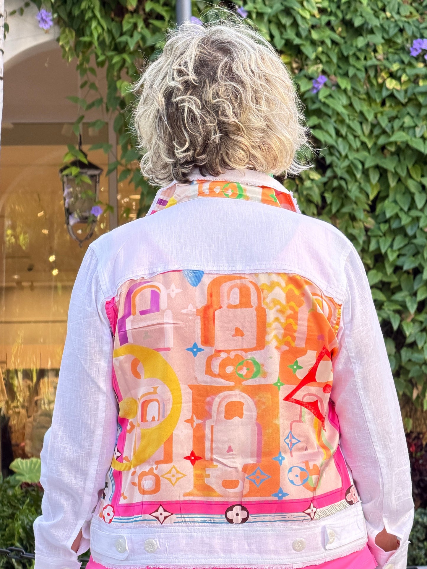 LINEN PALM BEACH DESIGNER  JACKET