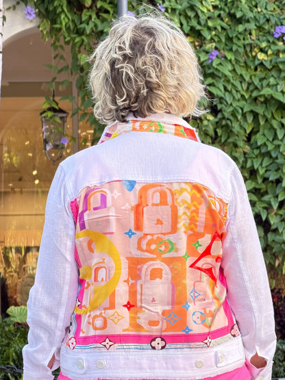 LINEN PALM BEACH DESIGNER  JACKET