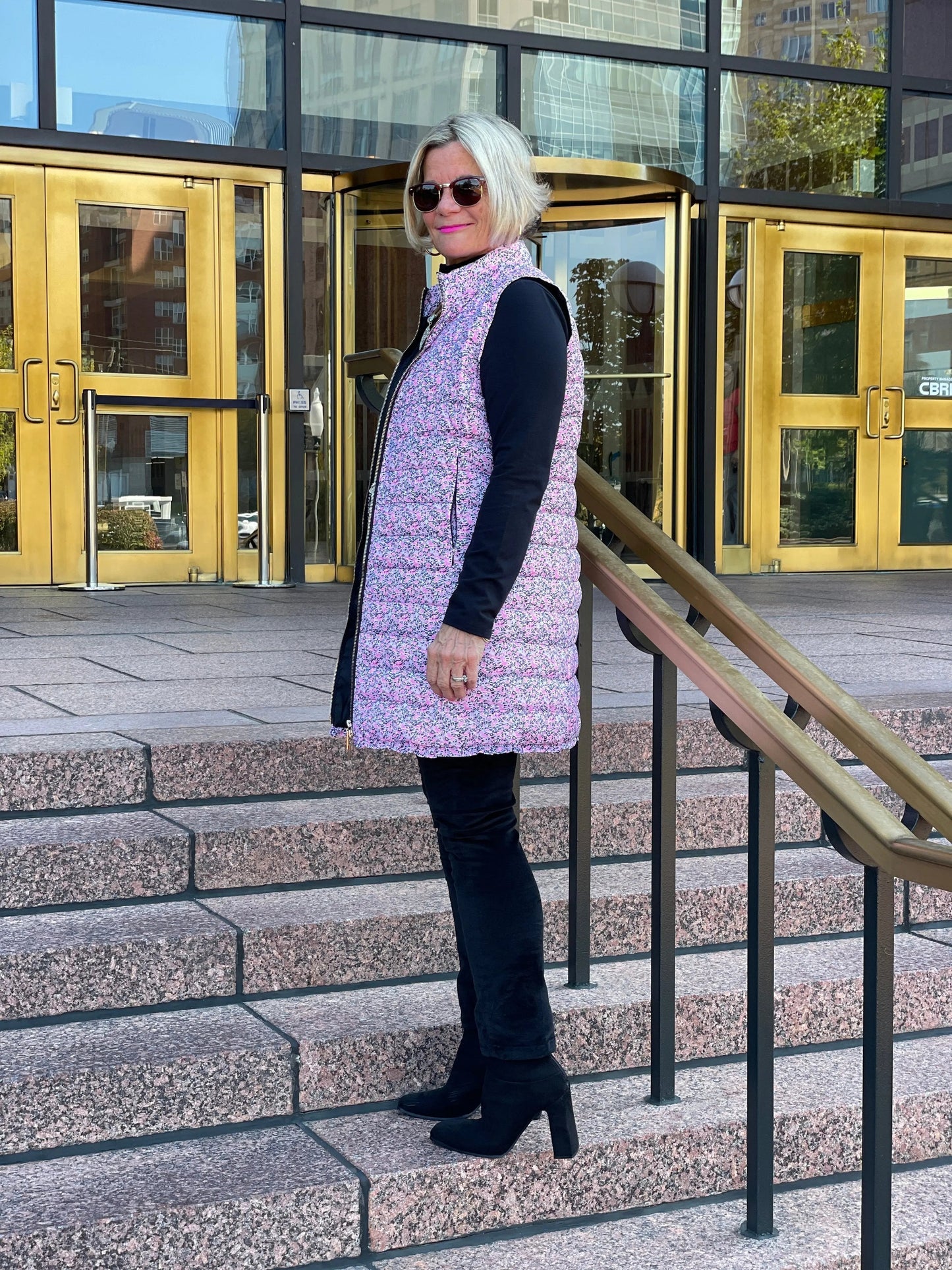 AUBREY PINK PUFFER VEST