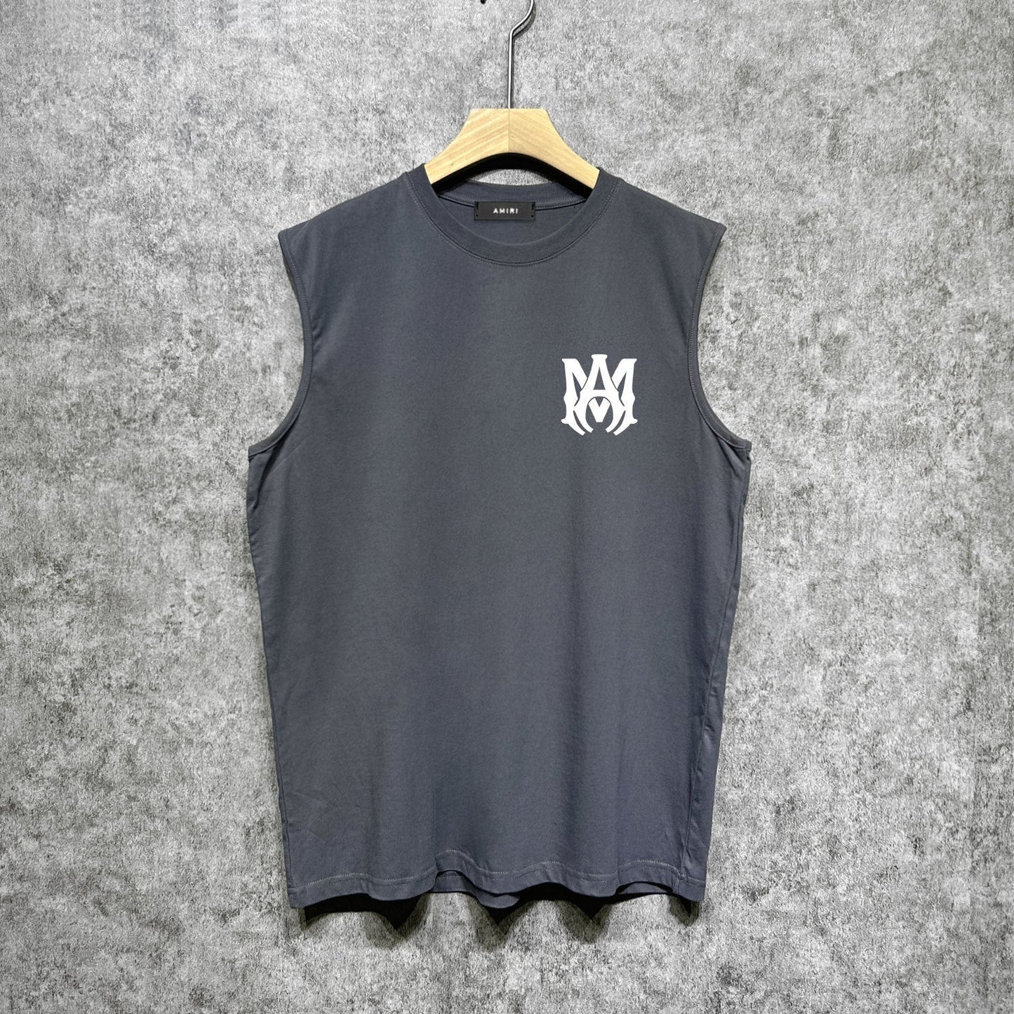 Amiri tank top flat thick letter spider armband printing
