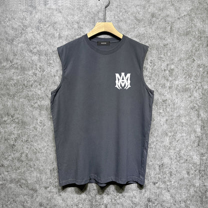 Amiri tank top flat thick letter spider armband printing
