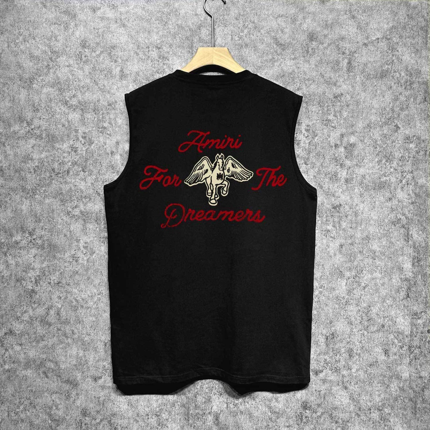 Amiri tank top mottled pegasus print