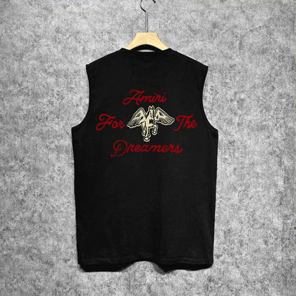 Amiri tank top mottled pegasus print