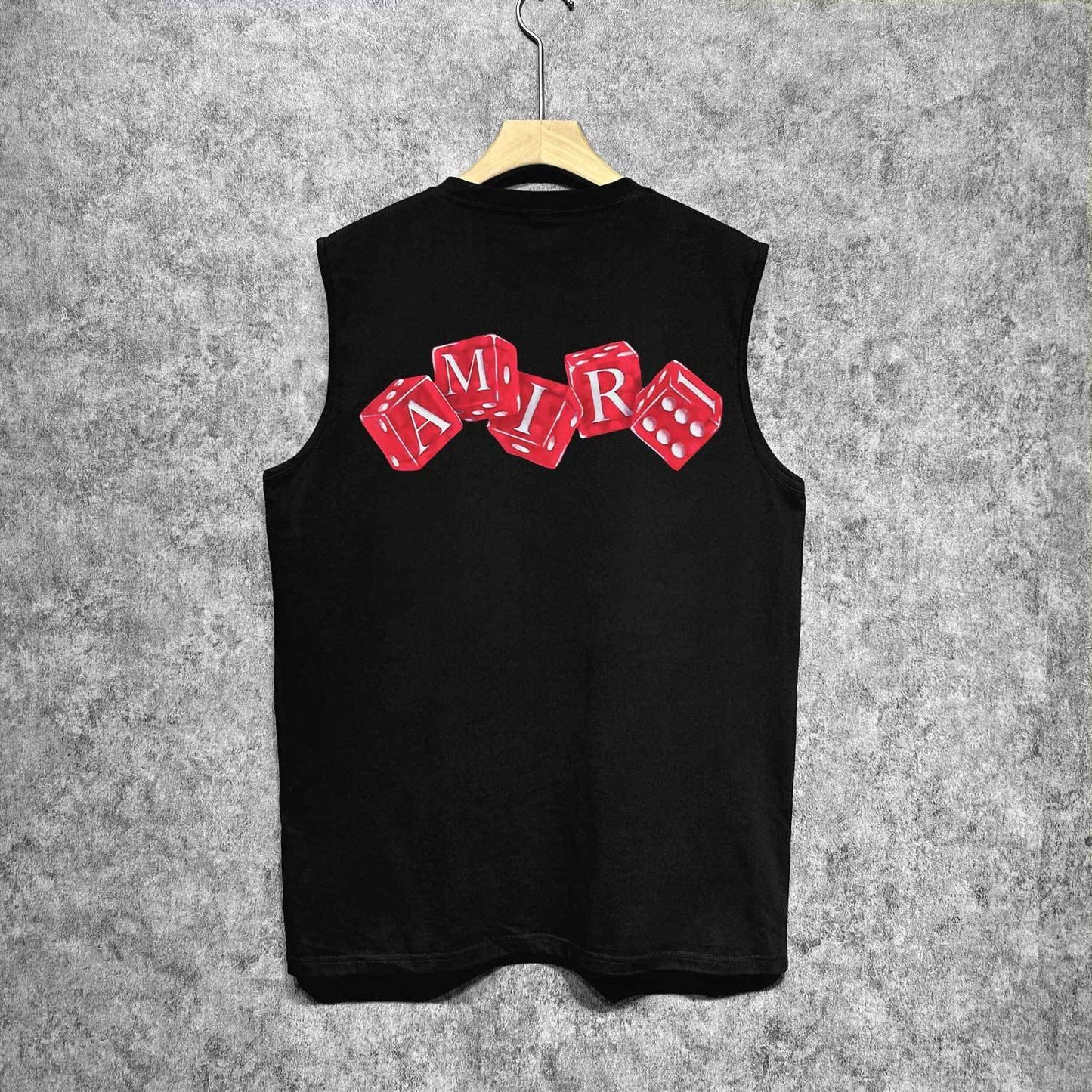 Amiri tank top red dice printing