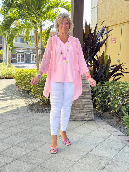 LULU-B PINK RUFFLE WRAP