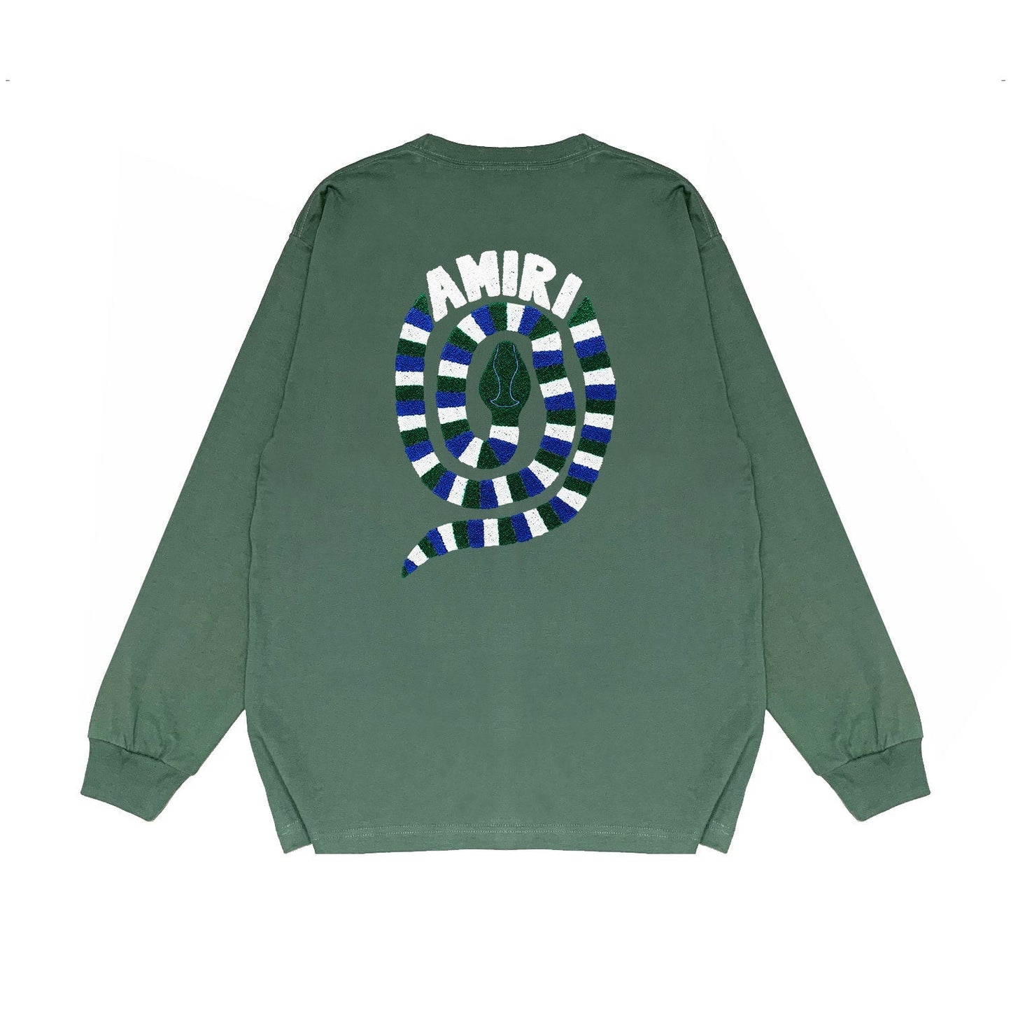 Amiri Long Sleeved Shirt Printed Trendy Pure Cotton