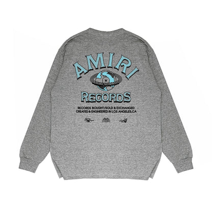 Amiri Long Sleeved Shirt Printed Trendy Pure Cotton