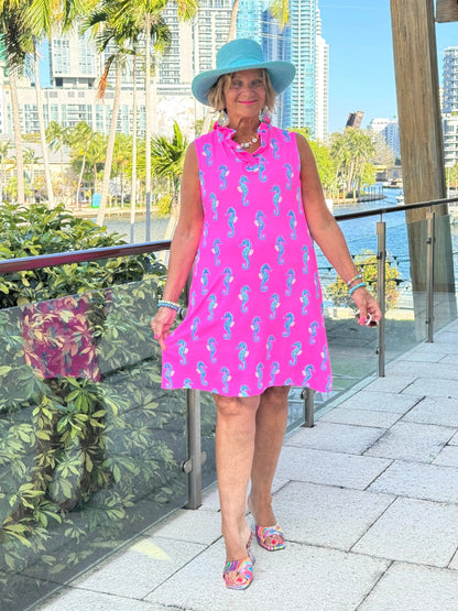 LULU B SEAHORSE BAY RUFFLE DRESS