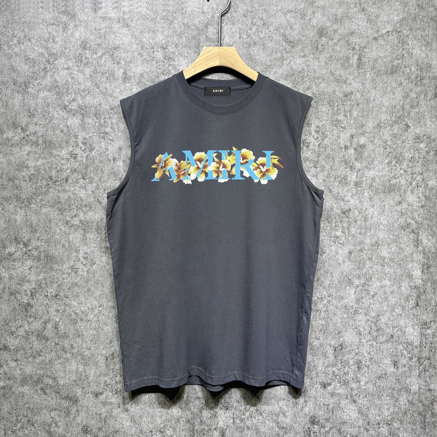 Amiri tank top floral letterprinting