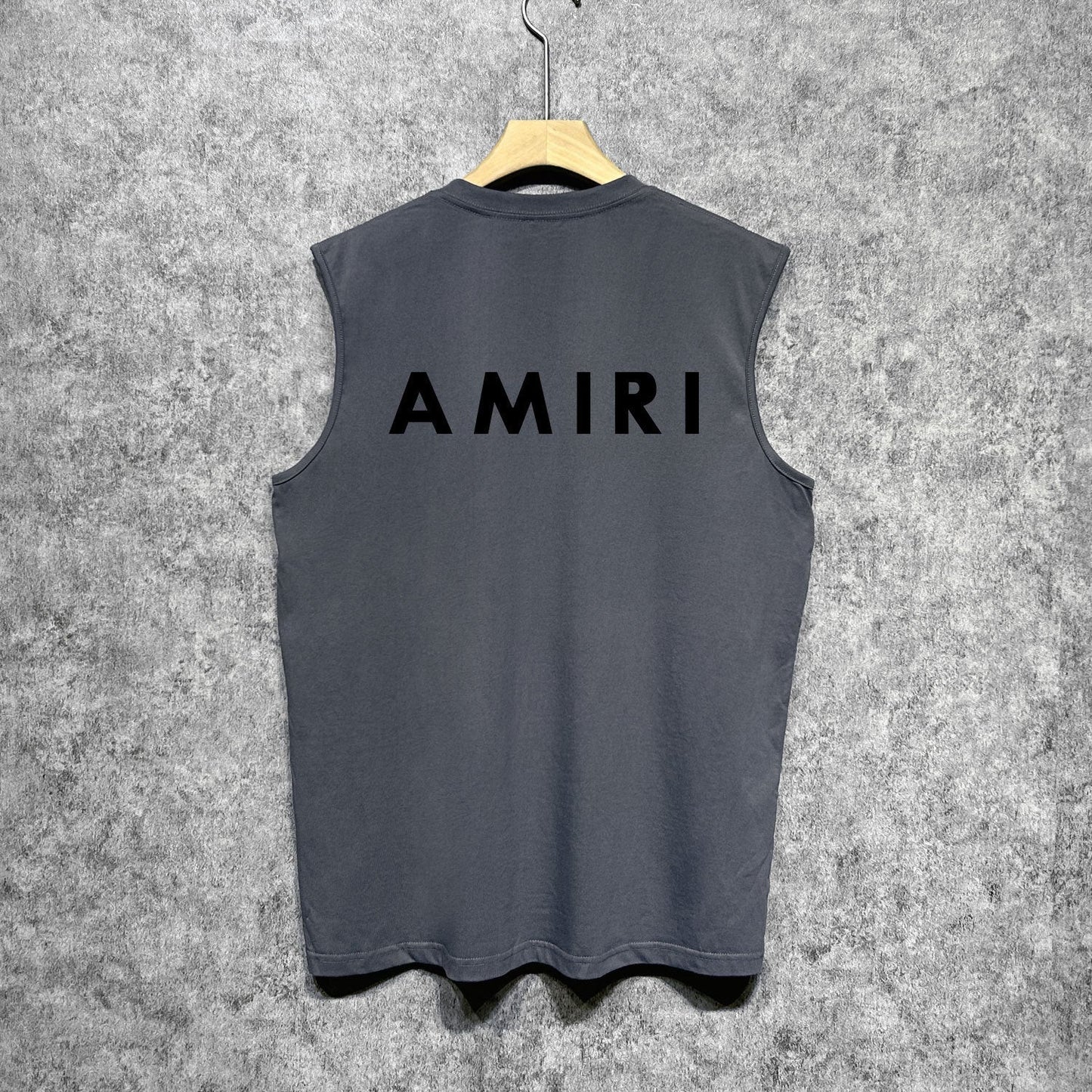 Amiri tank top flat thick letter spider armband printing