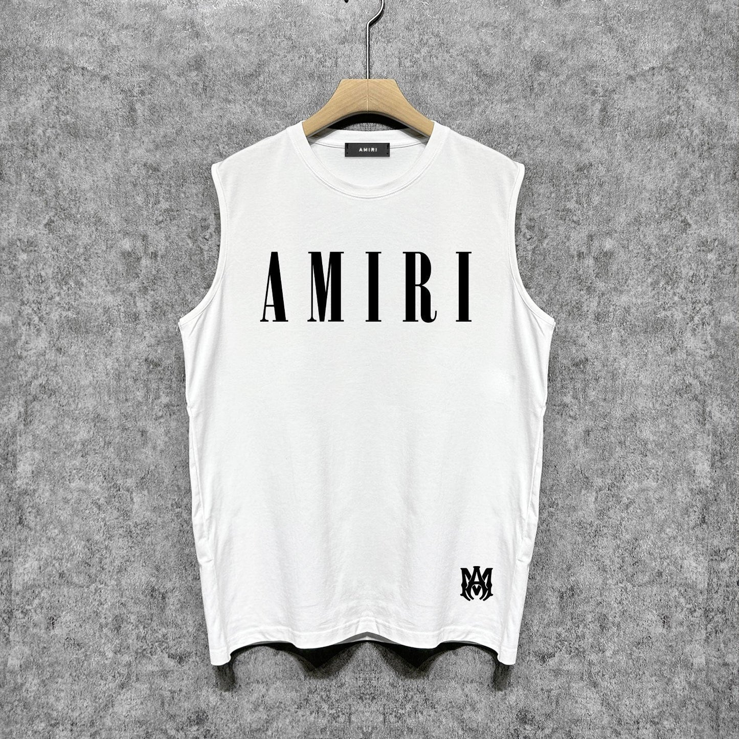 Amiri tank top letter spider printing