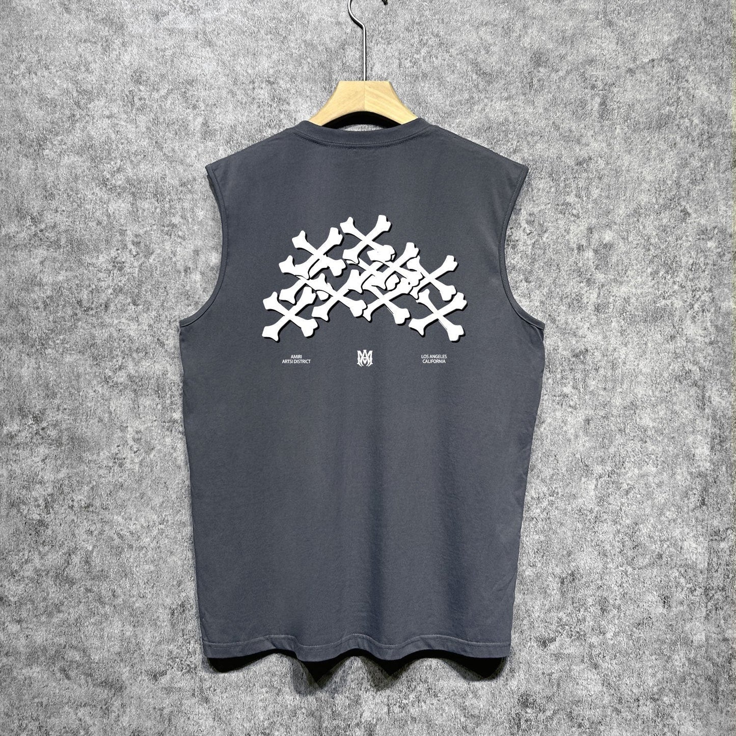 Amiri tank top skeleton letterprinting