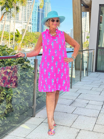 LULU B SEAHORSE BAY RUFFLE DRESS