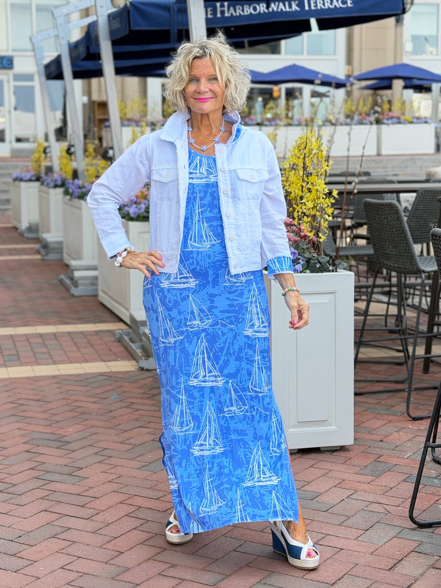 HARBOR BLUES SAILBOAT TANK MAXI