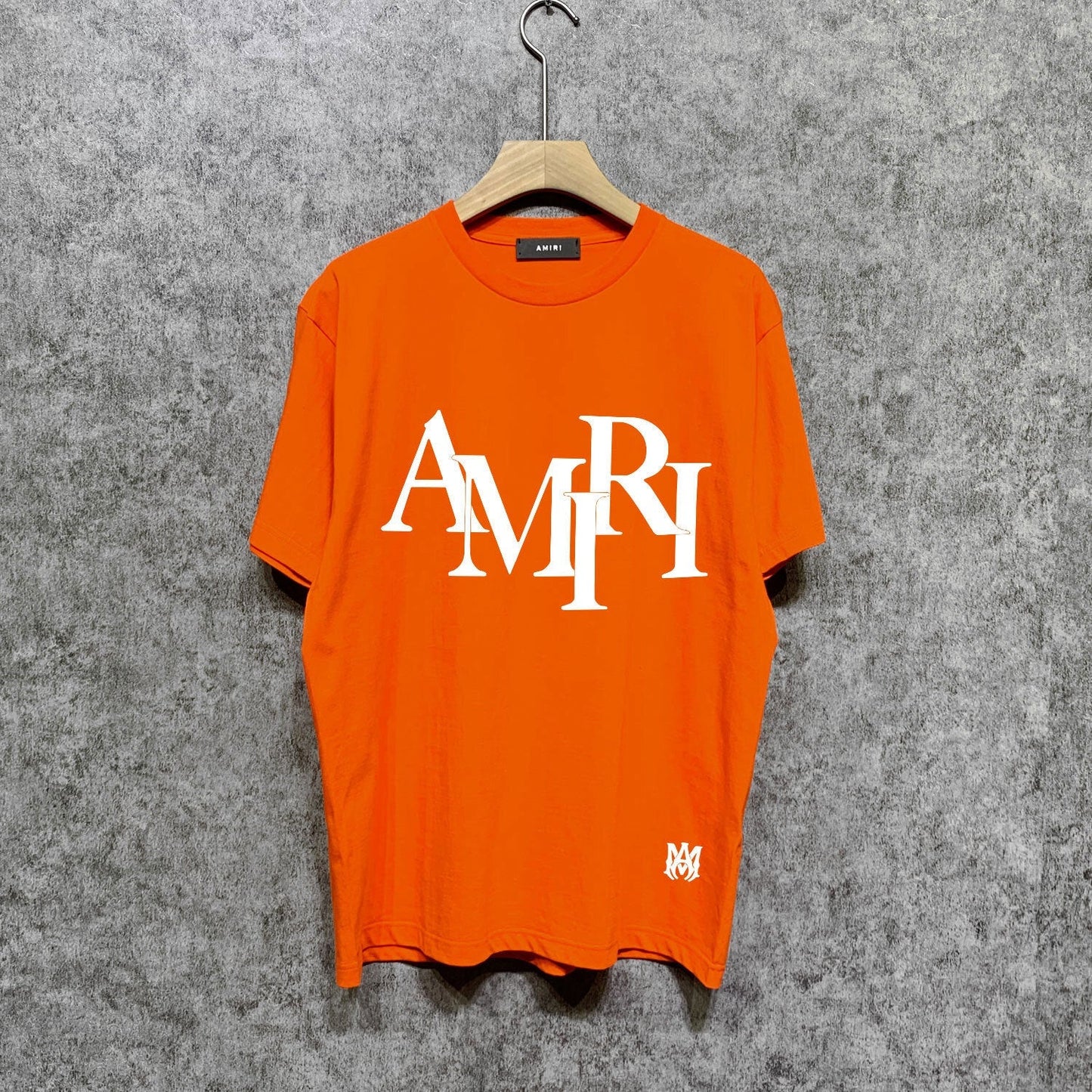 Amiri t shirts letter foam printing short sleeves