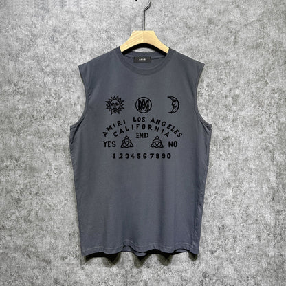 Amiri tank top day and night star print