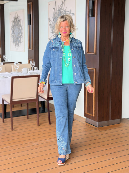 Ethyl Fit To Flare Pant - Great Falls